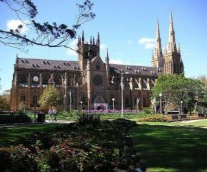 yapboz St Mary's Katedrali, Sydney, Avustralya